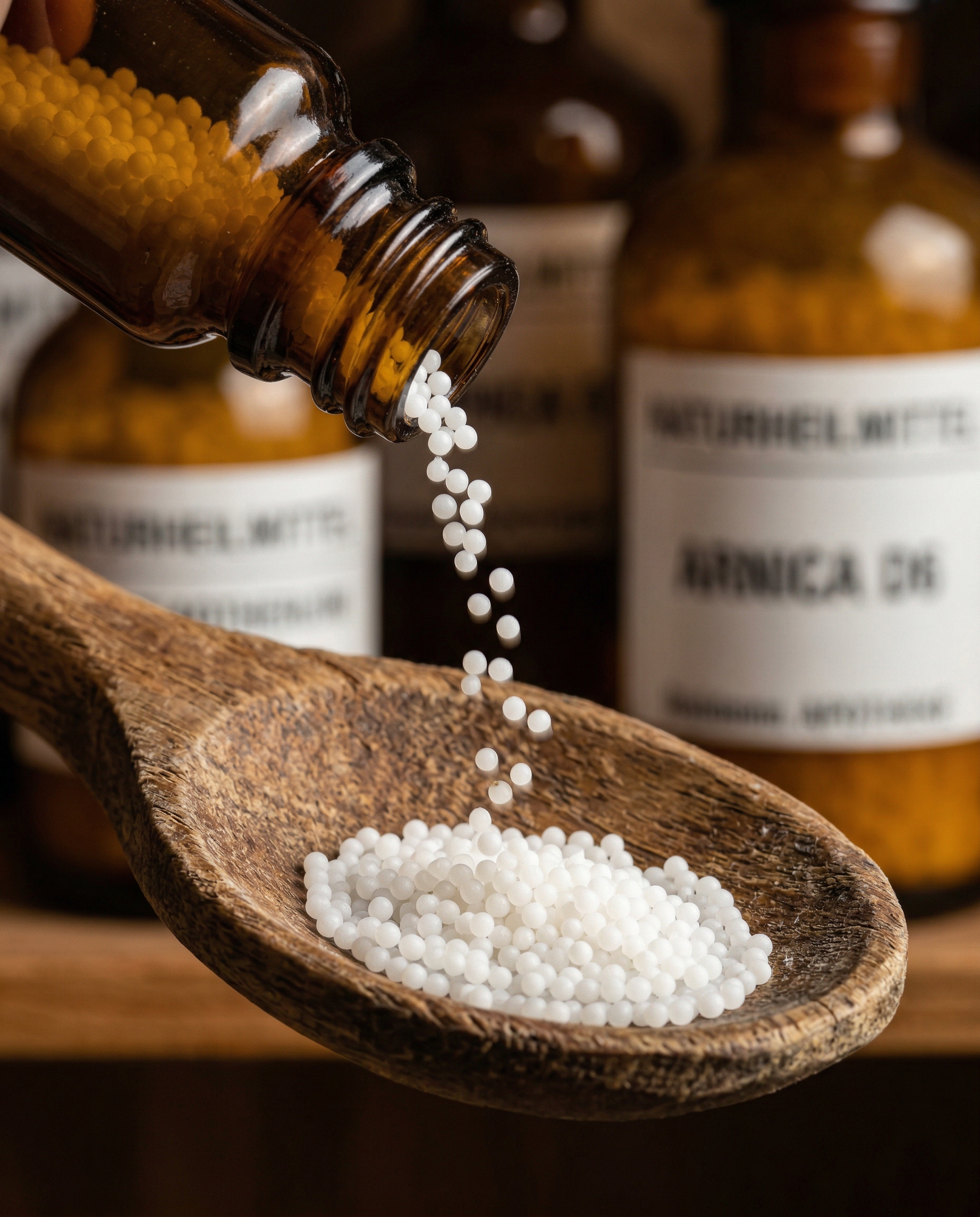 Globulos homeopaticos em macro - Clinica Biomarine Lisboa